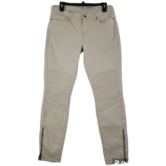 Lucky Brand ~Woman 10/30~ Beige Brooke Skinny Jeans Stretch Pants Cotton Blend. - Picture 7 of 12